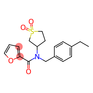 N-(1,1-dioxidotetrahydro-3-thienyl)-N-(4-ethylbenzyl)-2-furamide