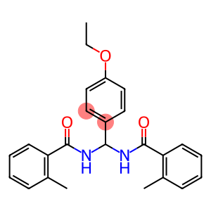 N-{(4-ethoxyphenyl)[(2-methylbenzoyl)amino]methyl}-2-methylbenzamide