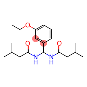 N-{(3-ethoxyphenyl)[(3-methylbutanoyl)amino]methyl}-3-methylbutanamide