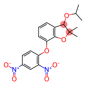 7-(2,4-Dinitrophenoxy)-2,3-dihydro-2,2-dimethyl-3-(1-methylethoxy)benzofuran