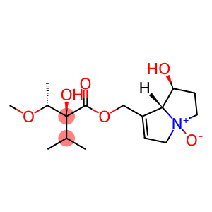 Butanoic acid, 2-hydroxy-2-[(1R)-1-methoxyethyl]-3-methyl-, [(1S,7aR)-2,3,5,7a-tetrahydro-1-hydroxy-4-oxido-1H-pyrrolizin-7-yl]methyl ester, (2S)-