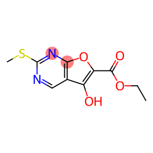 5-羟基-2-甲硫基呋喃并[2,3-d]嘧啶-6-甲酸乙酯