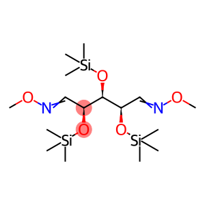 xylo-Pentodialdose, 2,3,4-tris-O-(trimethylsilyl)-, 1,5-bis(O-methyloxime)