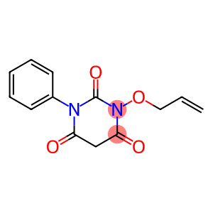 2,4,6(1H,3H,5H)-Pyrimidinetrione, 1-phenyl-3-(2-propen-1-yloxy)-