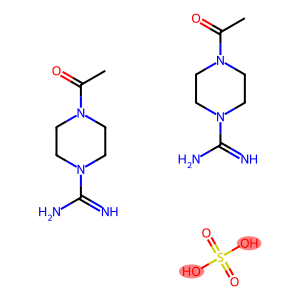 4-acetylpiperazine-1-carboxamidine hemisulfate salt