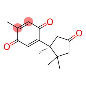 2,5-Cyclohexadiene-1,4-dione, 2-methyl-5-[(1S)-1,2,2-trimethyl-4-oxocyclopentyl]-