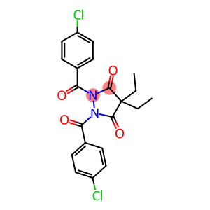 3,5-Pyrazolidinedione, 1,2-bis(4-chlorobenzoyl)-4,4-diethyl-