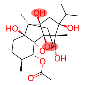 6,9-Methanobenzo[1,2]pentaleno[1,6-bc]furan-4,6,7,8a,8b,9a(6aH,9H)-hexol, hexahydro-3,6a,9-trimethyl-7-(1-methylethyl)-, 1-acetate, (3S,4R,4aR,6S,6aS,7S,8aR,8bR,9R,9aS)-