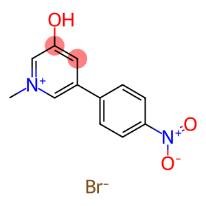 Pyridinium, 3-hydroxy-1-methyl-5-(4-nitrophenyl)-, bromide (1:1)