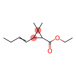 Cyclopropanecarboxylic acid, 3-(1-buten-1-yl)-2,2-dimethyl-, ethyl ester