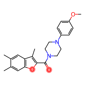 methyl4-{4-[(3,5,6-trimethyl-1-benzofuran-2-yl)carbonyl]-1-piperazinyl}phenylether