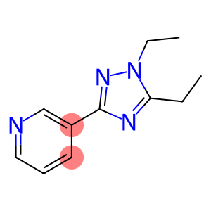 Pyridine, 3-(1,5-diethyl-1H-1,2,4-triazol-3-yl)- (9CI)