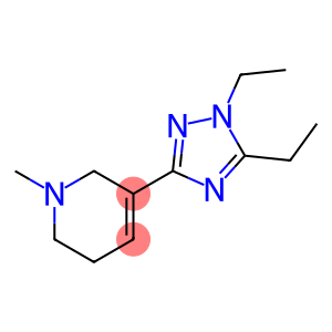 Pyridine, 3-(1,5-diethyl-1H-1,2,4-triazol-3-yl)-1,2,5,6-tetrahydro-1-methyl- (9CI)