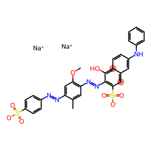 disodium (3Z)-3-({2-methoxy-5-methyl-4-[(E)-(4-sulfonatophenyl)diazenyl]phenyl}hydrazono)-4-oxo-7-(phenylamino)-3,4-dihydronaphthalene-2-sulfonate