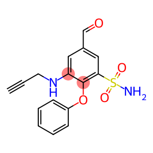 Benzenesulfonamide, 5-formyl-2-phenoxy-3-(2-propyn-1-ylamino)-