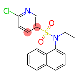 6-chloro-N-ethyl-N-(1-naphthyl)-3-pyridinesulfonamide