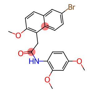 2-(6-bromo-2-methoxy-1-naphthyl)-N-(2,4-dimethoxyphenyl)acetamide