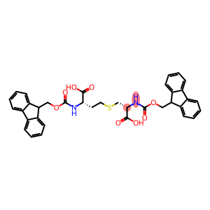 11-Oxa-5-thia-2,9-diazadodecanoic acid, 3,8-dicarboxy-12-(9H-fluoren-9-yl)-10-oxo-, 1-(9H-fluoren-9-ylmethyl) ester, (3R,8S)- (9CI)