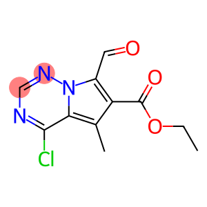 4-chloro-7-forMyl-5-Methylpyrrolo[1,2-f][1,2,4]triazine-6-carboxylate