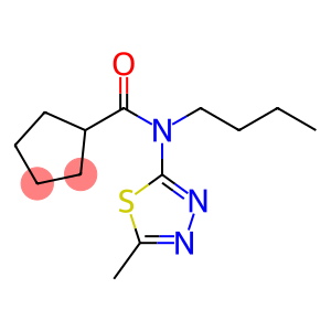 Cyclopentanecarboxamide, N-butyl-N-(5-methyl-1,3,4-thiadiazol-2-yl)-