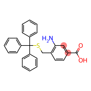Benzoic acid, 3-amino-4-[[(triphenylmethyl)thio]methyl]-