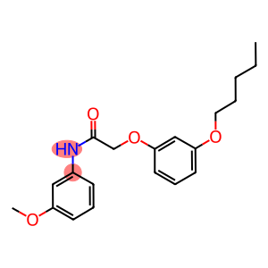 N-(3-methoxyphenyl)-2-[3-(pentyloxy)phenoxy]acetamide