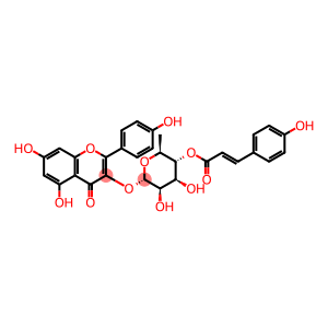 4H-1-Benzopyran-4-one, 3-[[6-deoxy-4-O-[(2E)-3-(4-hydroxyphenyl)-1-oxo-2-propen-1-yl]-α-L-mannopyranosyl]oxy]-5,7-dihydroxy-2-(4-hydroxyphenyl)-