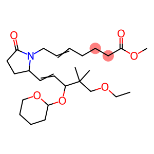 5-Heptenoic acid, 7-[2-[5-ethoxy-4,4-dimethyl-3-[(tetrahydro-2H-pyran-2-yl)oxy]-1-penten-1-yl]-5-oxo-1-pyrrolidinyl]-, methyl ester