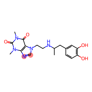 7-[2-[[2-(3,4-Dihydroxyphenyl)-1-methylethyl]amino]ethyl]theophyline