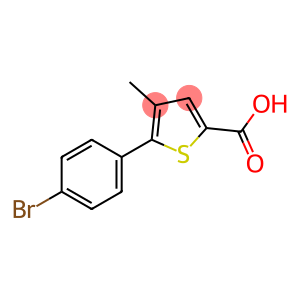 2-Thiophenecarboxylic acid, 5-(4-bromophenyl)-4-methyl-