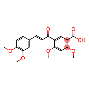 5-[3-(3,4-二甲氧基苯基)-1-氧代-2-丙烯基]-2,4-二甲氧基-苯甲酸