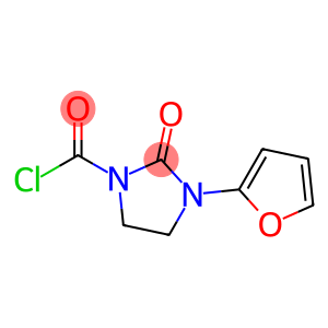 1-Imidazolidinecarbonyl chloride, 3-(2-furanyl)-2-oxo- (9CI)