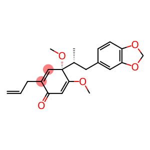 2,5-Cyclohexadien-1-one, 4-[(1R)-2-(1,3-benzodioxol-5-yl)-1-methylethyl]-4,5-dimethoxy-2-(2-propen-1-yl)-, (4S)-