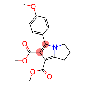 1H-Pyrrolizine-6,7-dicarboxylic acid, 2,3-dihydro-5-(4-methoxyphenyl)-, 6,7-dimethyl ester