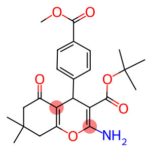 tert-butyl 2-amino-4-[4-(methoxycarbonyl)phenyl]-7,7-dimethyl-5-oxo-5,6,7,8-tetrahydro-4H-chromene-3-carboxylate