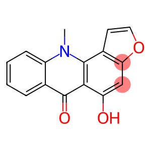 Furo[2,3-c]acridin-6(11H)-one, 5-hydroxy-11-methyl-