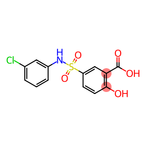 5-{[(3-chlorophenyl)amino]sulfonyl}-2-hydroxybenzoic acid