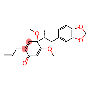 2,5-Cyclohexadien-1-one, 4-[(1R)-2-(1,3-benzodioxol-5-yl)-1-methylethyl]-4,5-dimethoxy-2-(2-propen-1-yl)-, (4R)-rel-