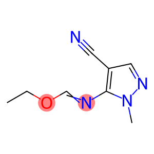 5-(ethoxymethylideneamino)-1-methyl-pyrazole-4-carbonitrile