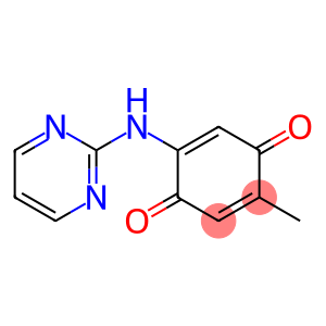 2,5-Cyclohexadiene-1,4-dione, 2-methyl-5-(2-pyrimidinylamino)- (9CI)