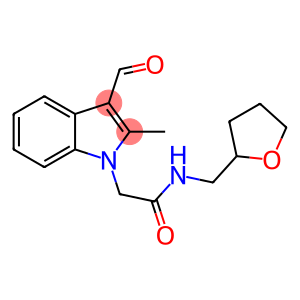 2-(3-FORMYL-2-METHYL-INDOL-1-YL)-N-(TETRAHYDRO-FURAN-2-YLMETHYL)-ACETAMIDE