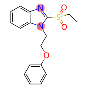 2-(ETHYLSULFONYL)-1-(2-PHENOXYETHYL)-1H-BENZIMIDAZOLE