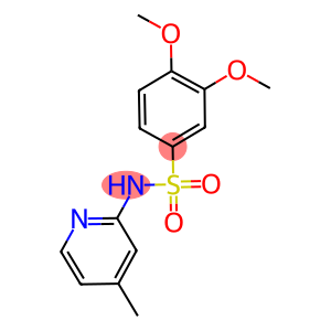 3,4-dimethoxy-N-(4-methyl-2-pyridinyl)benzenesulfonamide