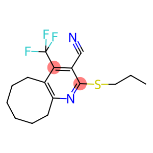 2-(propylsulfanyl)-4-(trifluoromethyl)-5,6,7,8,9,10-hexahydrocycloocta[b]pyridine-3-carbonitrile