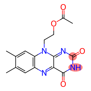 Benzo[g]pteridine-2,4(3H,10H)-dione, 10-[2-(acetyloxy)ethyl]-7,8-dimethyl-