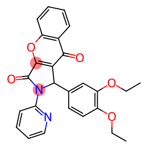 1-(3,4-diethoxyphenyl)-2-(2-pyridinyl)-1,2-dihydrochromeno[2,3-c]pyrrole-3,9-dione