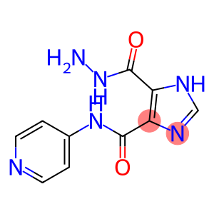 1H-Imidazole-5-carboxylic acid, 4-[(4-pyridinylamino)carbonyl]-, hydrazide