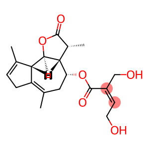 (Z)-4-Hydroxy-2-(hydroxymethyl)-2-butenoic acid [(3R)-2,3,3aβ,4,5,7,9aβ,9bα-octahydro-3α,6,9-trimethyl-2-oxoazuleno[4,5-b]furan-4α-yl] ester