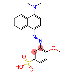 3(4-DIMETHYLAMINO-1-NAPHTHYLAZO)-4-METHOXYBENZENESULFONIC ACID