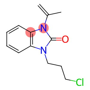 2H-Benzimidazol-2-one, 1-(3-chloropropyl)-1,3-dihydro-3-(1-methylethenyl)-